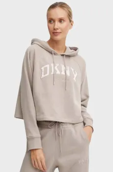 Женское серое худи Серый S DKNY DP4T9811