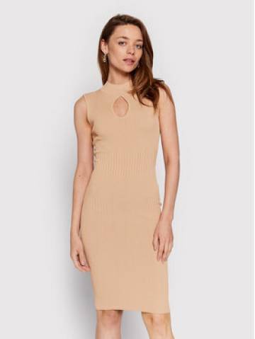 Guess Трикотажна сукня Marion W2YK63 Z2U00 Бежевий Slim Fit Guess Трикотажна сукня Marion W2YK63 Z2U00 Бежевий Slim Fit
