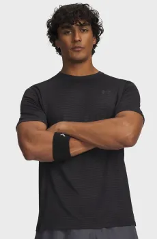 Мужская черная футболка UA Tech Vent VHS Jacquard SS Черный 3XL Under Armour 6009732-001