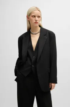 Женский черный жакет Черный M HUGO 50517998;001