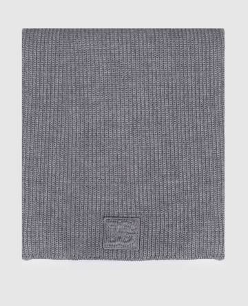Серый шарф из шерсти Серый шарф из шерсти