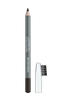 Карандаш для бровей Seventeen Longstay Eyebrow Shaper с щеточкой, 4 Very Black, 1.14 г