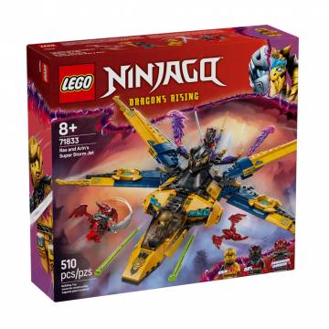Конструктор LEGO Ninjago Суперштормовой реактивный самолет Рас и Арин, 510 деталей, от 8 лет (71833)