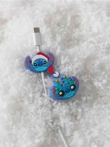 Захисники для кабелю 2 штуки Stitch - синій Захисники для кабелю 2 штуки Stitch - синій