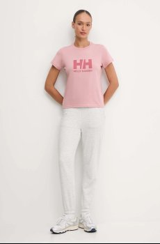 Хлопковая футболка Helly Hansen HH LOGO