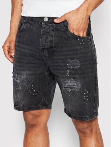 Brave Soul Джинсові шорти MSRT-OREGON Чорний Skinny Fit Brave Soul Джинсові шорти MSRT-OREGON Чорний Skinny Fit