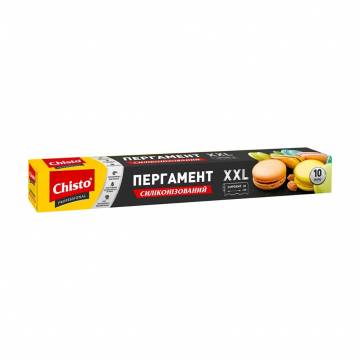 Пергамент для выпечки Chisto Professional силиконизированный, широкий 10 м*38 см Пергамент для выпечки Chisto Professional силиконизированный, широкий 10 м*38 см