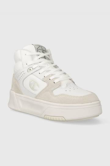 Кожаные кроссовки Champion Z80 HI PLATFORM SL Mid цвет белый Кожаные кроссовки Champion Z80 HI PLATFORM SL Mid цвет белый