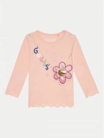 Guess Блузка K4YI19 K6YW4 Рожевий Regular Fit Guess Блузка K4YI19 K6YW4 Рожевий Regular Fit