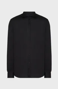 Мужская черная рубашка Черный 42 Karl Lagerfeld 554639.605012;990