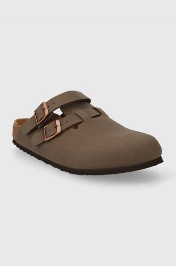 Шлепанцы Birkenstock Kay Kids BFBC цвет коричневый Шлепанцы Birkenstock Kay Kids BFBC цвет коричневый