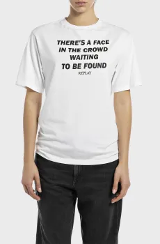 Женская белая футболка Белый L Replay W3362 .000.23740P