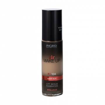 Тональный крем для лица Ingrid Cosmetics Dr Make Up Lift Serum Foundation SPF 8 с сывороткой, 104 Light Sun, 30 мл Тональный крем для лица Ingrid Cosmetics Dr Make Up Lift Serum Foundation SPF 8 с сывороткой, 104 Light Sun, 30 мл