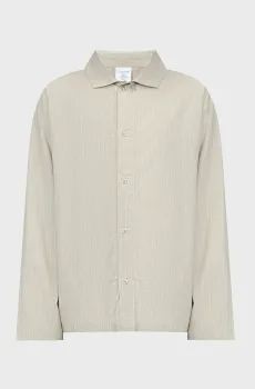 Мужская серая рубашка в полоску L/S BUTTON DOWN Серый S Calvin Klein 000NM2690E