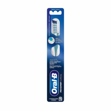 Зубная щетка Oral-B Pro-Expert Clinical Средняя жесткость, сине-белая, 1 шт Зубная щетка Oral-B Pro-Expert Clinical Средняя жесткость, сине-белая, 1 шт