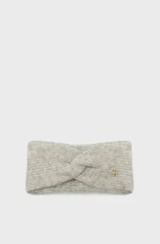 Женская серая повязка TH TIMELESS HEADBAND Серый ONESIZE Tommy Hilfiger AW0AW16635