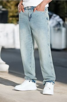Джинси loose - синій