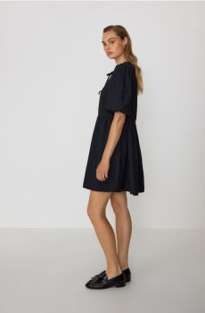 Reserved - Сукня з завязками - чорний - 522FB-99X
