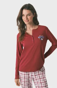 Женская пижама (лонгслив, брюки) Mickey Разноцветный XXL womensecret 3132155