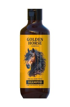 Шампунь Golden Pharm Golden Horse 4D Power Shampoo для всех типов волос, 400 мл