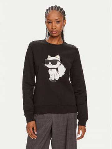 KARL LAGERFELD Світшот Ikonik 2.0 230W1802 Чорний Regular Fit KARL LAGERFELD Світшот Ikonik 2.0 230W1802 Чорний Regular Fit