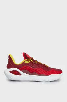 Бордовые кроссовки CURRY 11 FIRE Бордовый 7.5-9 Under Armour 3026618-600