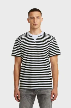 Мужская футболка в полоску Nifous Разноцветный XXL G-Star RAW D25961,D979