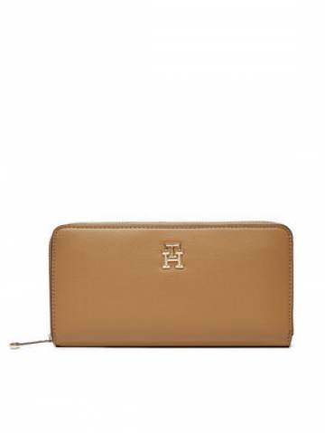 Tommy Hilfiger Великий жіночий гаманець Th Soft Logotape Lrg Za AW0AW16927 Коричневий Tommy Hilfiger Великий жіночий гаманець Th Soft Logotape Lrg Za AW0AW16927 Коричневий