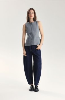 Reserved - Стьобаний жилет - світло-сірий - 928HU-09M