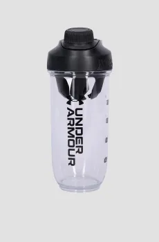 Черный шейкер UA 24oz Clarity Shaker Bottle Clear/Black OSFA (710 мл) Черный ONESIZE Under Armour UA71330-90221-OSFA