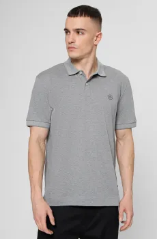 Мужское серое поло Серый XL BOSS 50555300;041