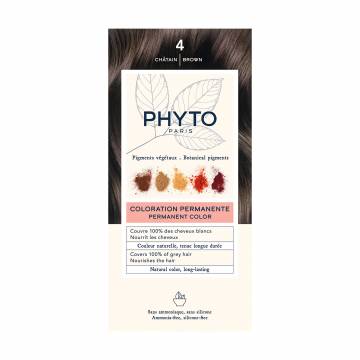 Уценка! Безаммиачная крем-краска для волос Phyto PhytoColor Coloration Permanente 4 Шатен, 112 мл Уценка! Безаммиачная крем-краска для волос Phyto PhytoColor Coloration Permanente 4 Шатен, 112 мл