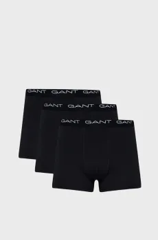 Мужские черные боксеры (3 шт) Черный M Gant 900013003