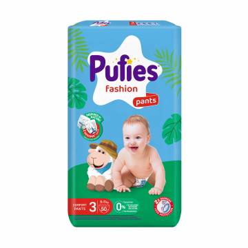 Подгузники-трусики Pufies Fashion размер 3 (6-11 кг), 50 шт Подгузники-трусики Pufies Fashion размер 3 (6-11 кг), 50 шт