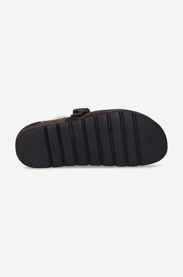Замшевые шлепанцы MCQ Grow-Up цвет коричневый 682023R27982123-BROWN Замшевые шлепанцы MCQ Grow-Up цвет коричневый 682023R27982123-BROWN