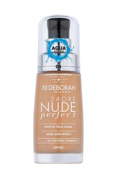 Тональная основа для лица Deborah 24Ore Nude Perfect SPF 20, 04 Apricot, 30 мл
