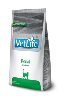 Сухой корм для кошек Farmina Vet Life Renal для поддержания функции почек, 2 кг