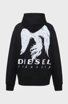 Мужское черное худи S-MACS Черный S Diesel A22511 0HYAT