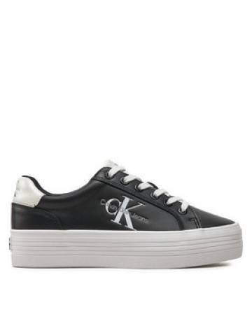 Calvin Klein Jeans Снікерcи Vulc Flatform Laceup Lth YW0YW01474 Чорний Calvin Klein Jeans Снікерcи Vulc Flatform Laceup Lth YW0YW01474 Чорний