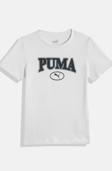 Puma Boys Brand Logo Printed Pure Cotton Squad T-shirt