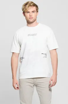 Мужская белая футболка Белый L Guess Z5GI05.I3Z14;G018