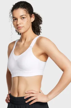 Женский белый топ UA Infinity High 2.0 Bra Белый M (D-DD) Under Armour 1384112-101
