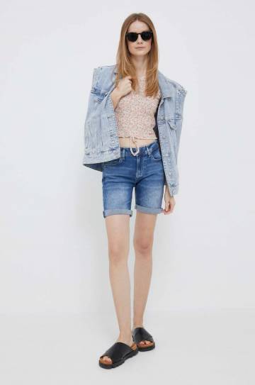 Хлопковая футболка Pepe Jeans цвет оранжевый Хлопковая футболка Pepe Jeans цвет оранжевый