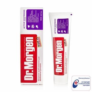 Зубная паста Dr.Morgen Active Whitening, 100 мл Зубная паста Dr.Morgen Active Whitening, 100 мл