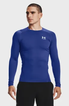 Мужской синий лонгслив UA HG Armour Comp LS Синий XXL Under Armour 1361524-400
