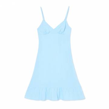 Cropp - Гладка сукня міні - блідо-блакитний Cropp - Гладка сукня міні - блідо-блакитний