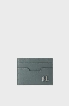 Мужской оливковый кожаный кардхолдер Оливковый ONESIZE Karl Lagerfeld A3M30181;2FJ