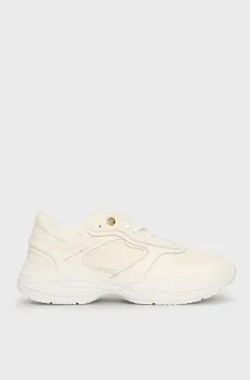 Женские белые кожаные кроссовки CHUNKY WINTER RUNNER Белый 37 Tommy Hilfiger FW0FW08125
