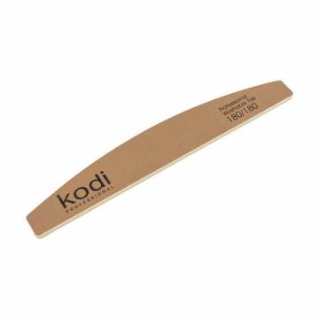 Пилка для ногтей Kodi Professional 1, 180/180 грит, полумесяц, золотистая, 178*28*4 мм Пилка для ногтей Kodi Professional 1, 180/180 грит, полумесяц, золотистая, 178*28*4 мм