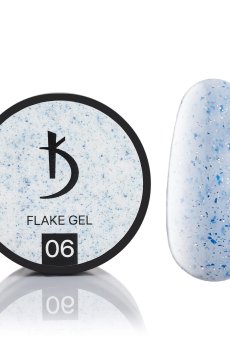 Гель для наращивания ногтей Kodi Professional Flake Gel с хлопьями 06, 13 г